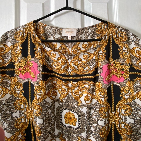 Shelli Segal Laundry blouse shirt woman’s size 10 - Picture 3 of 9